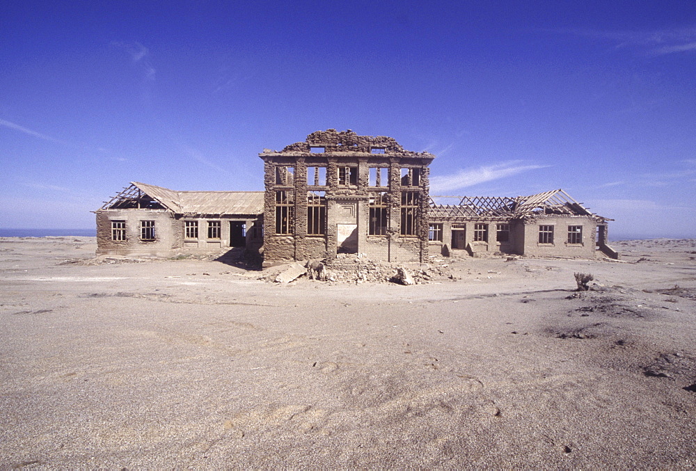 Ruins, namibia. Elizabeth bay. Remains of diamond mining settlement