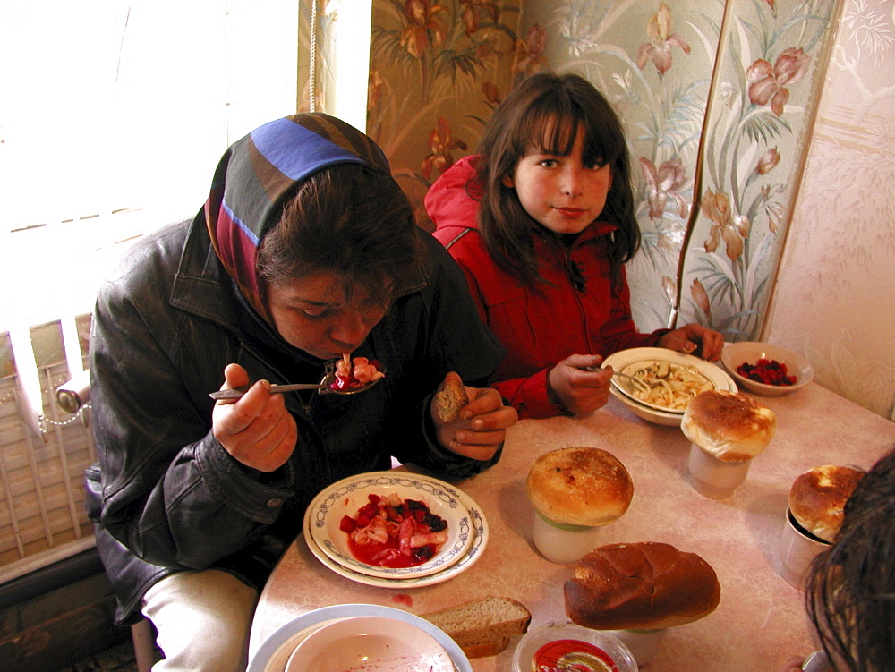 Russia - soup kitchen run by mother teresas sisters of charity for the poor and elderly, yuzhno sakhalinsk, sakhalin island, russian far east