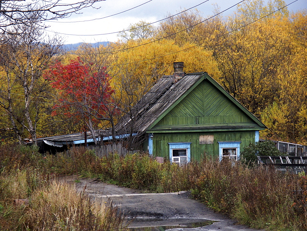 Russia - urban landscape, alexandrovsk, sakhalin island, russian far east