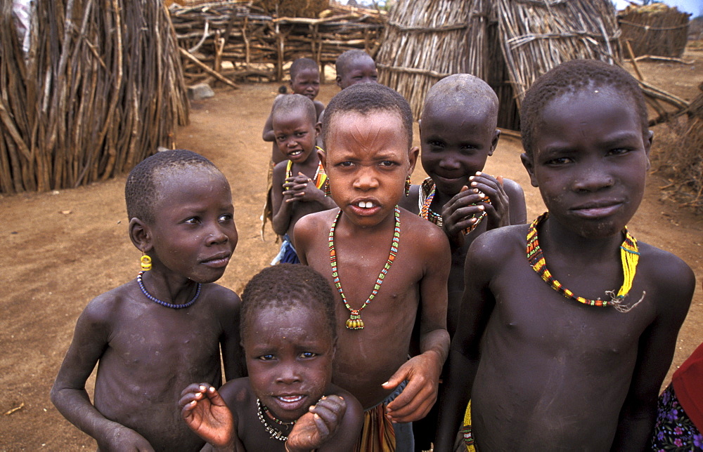 South sudan toposa village near narus