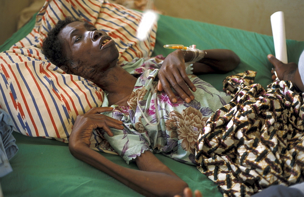 Ghana abiba zakariah (62), a blind woman who is suffering advanced. She is at the sheikhinah clinic in tamale.