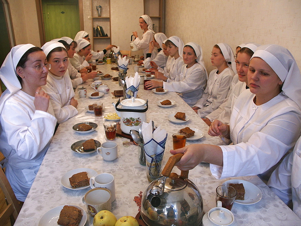 Russia trainee nurses and novice at a medical training school involvement by & martha convent moscow