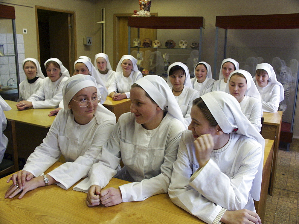 Russia trainee nurses and novice at a medical training school involvement by & martha convent moscow