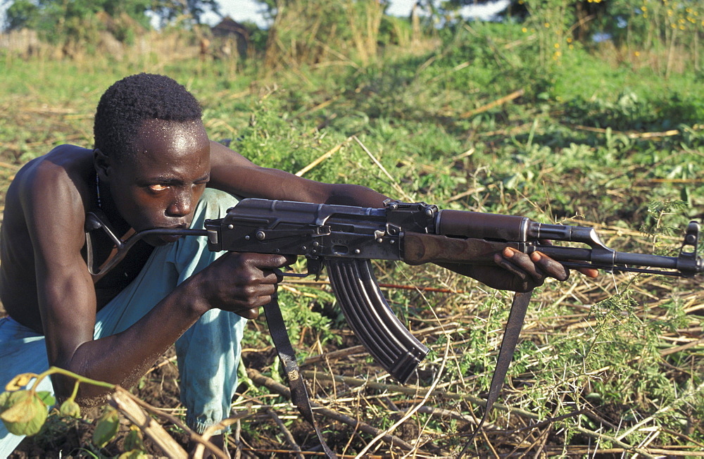 South sudan soldier chukudum