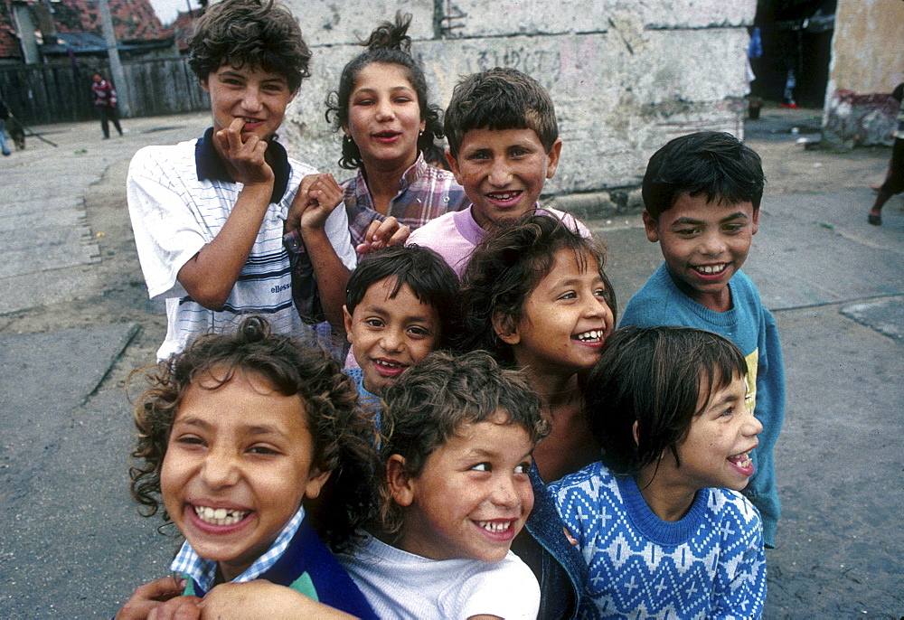 Slovakia gypsy children of senec