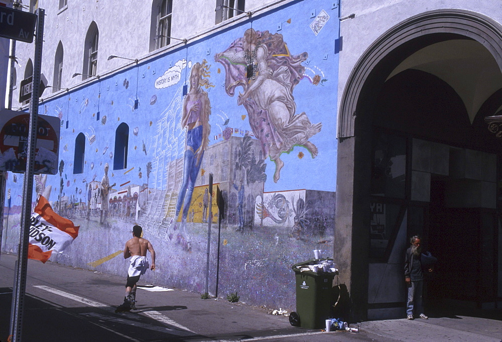 Mural at venice beach, los angeles, california.