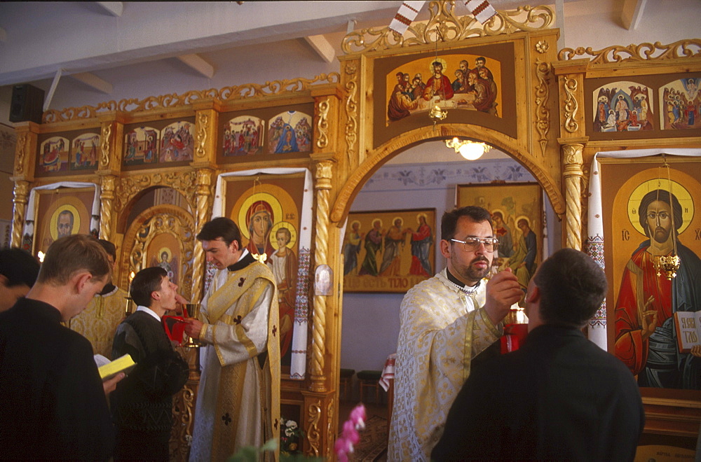 Ukraine morning at seminary of theological college (greco-catholic)