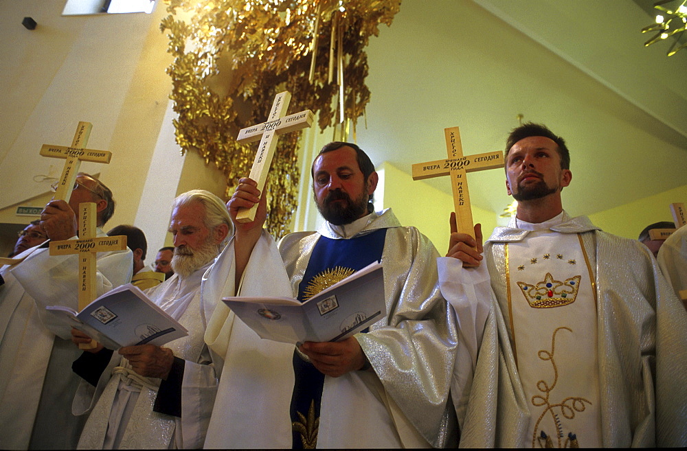 Russia - religion - chistianity consecration of catholic cathedral september irkutsk