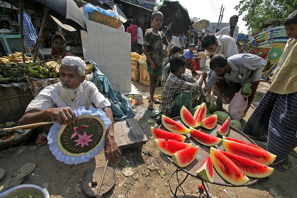 Bangladesh market at haluaghat, mymensingh region