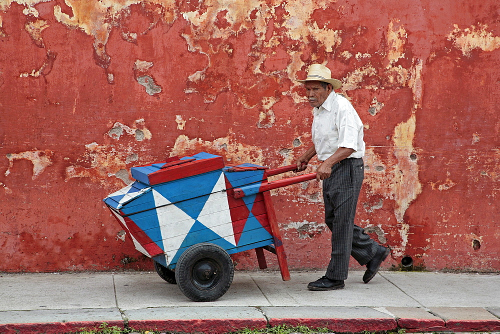 Ice cream seller, Antigu, Guatemala