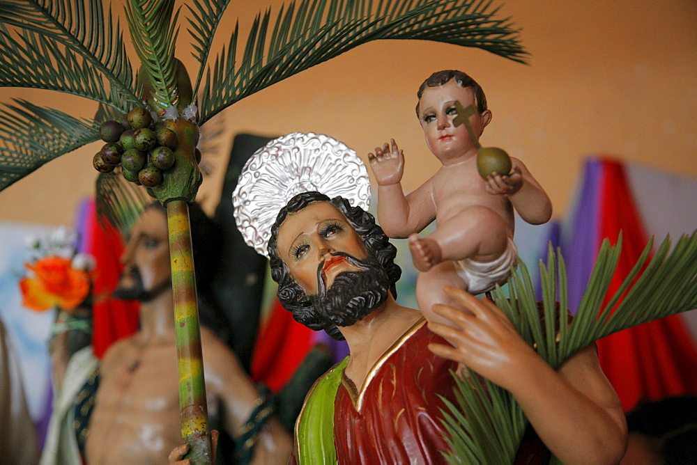 Guatemala religious statues, infant jesus, marcos saquateprquez. more images on this subject available on request.