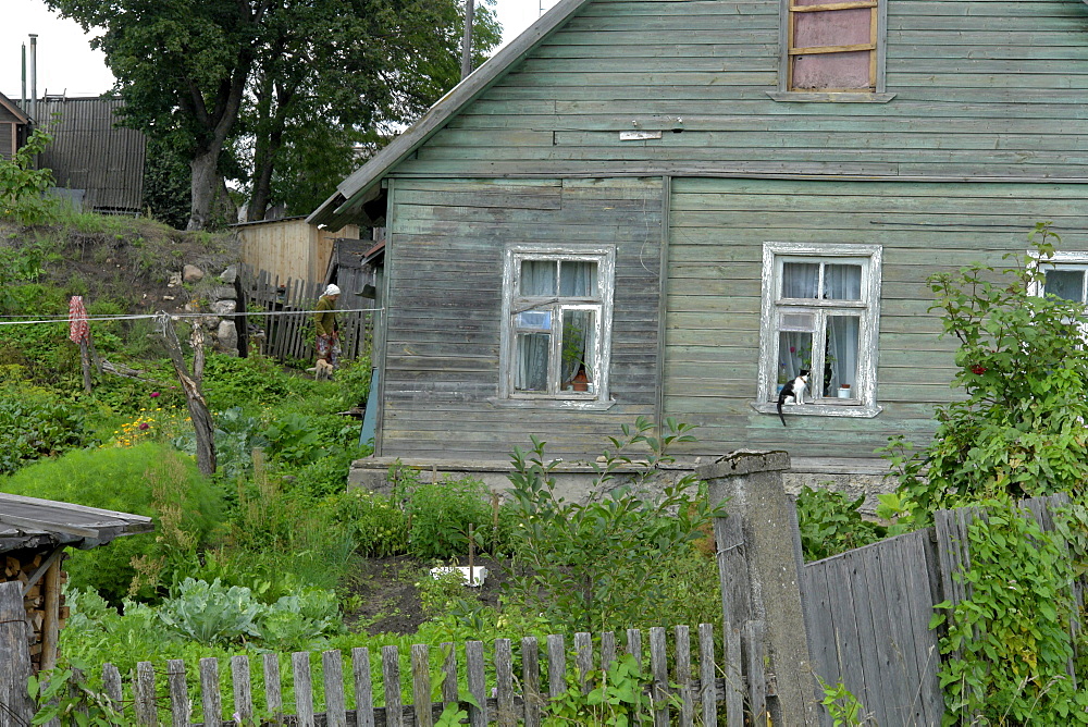 Russia detail of a cottage, pechersky