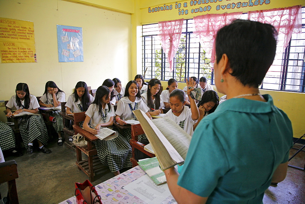 Philippines a high school in quezon city, manila