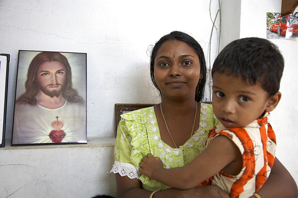 India. Small house of michael and jophy jaison. House building project funded by social services department of ernakulum diocese by father jose thottakara, kerala. 2007   