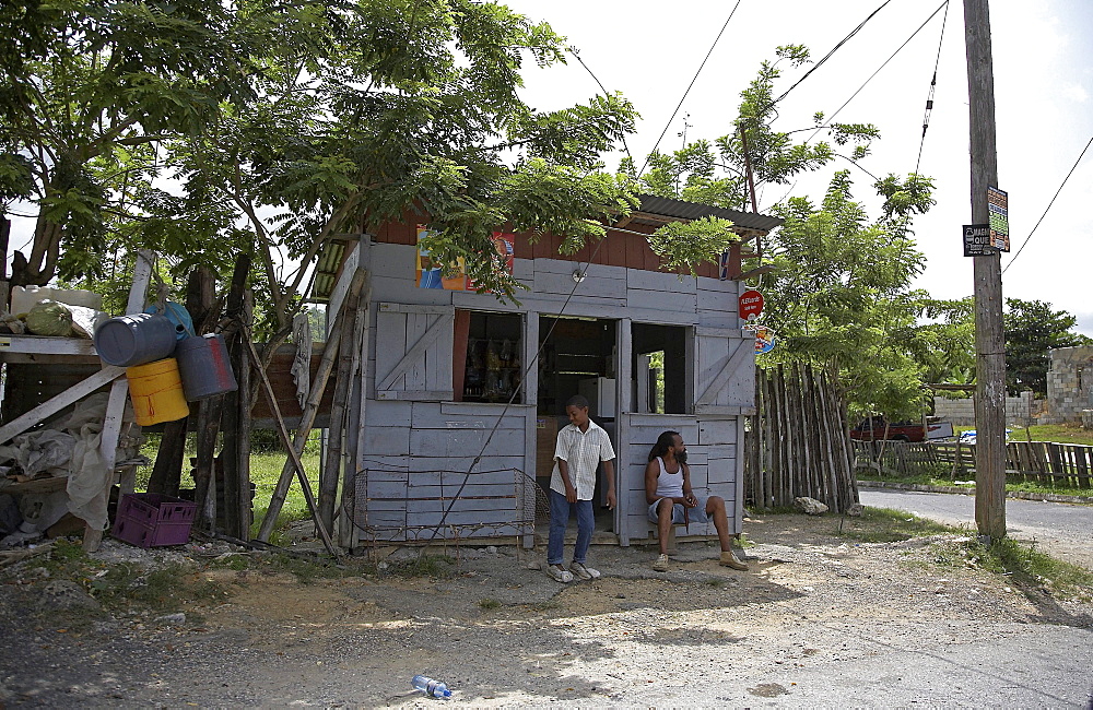 Jamaica. Small shop outside montego bay