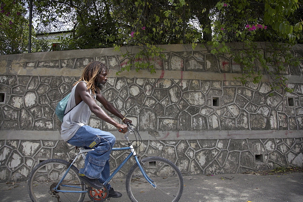 Jamaica. Street scene in montego bay