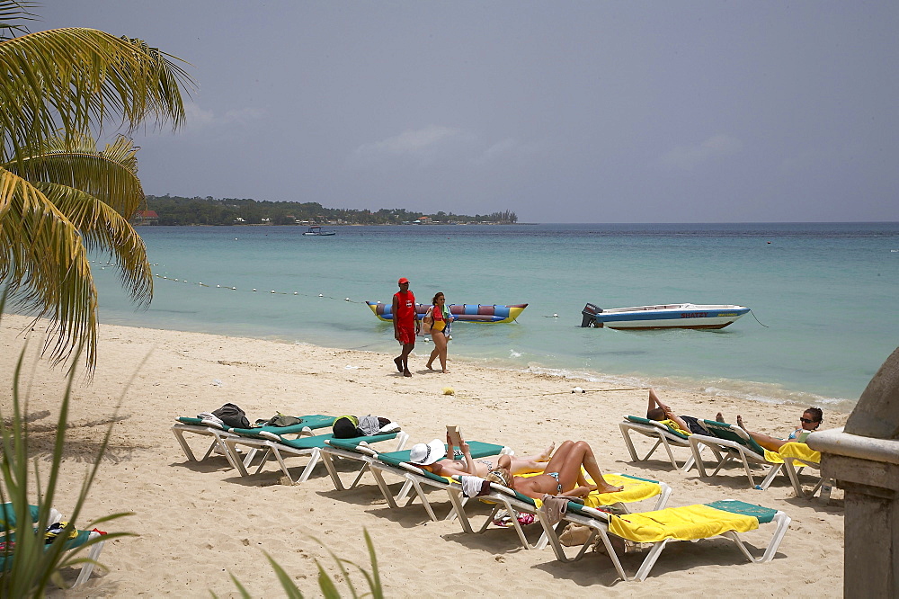 Jamaica. The beach at montego bay