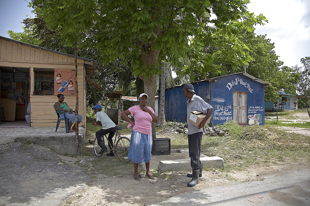 Jamaica. Small rural shop at montego bay