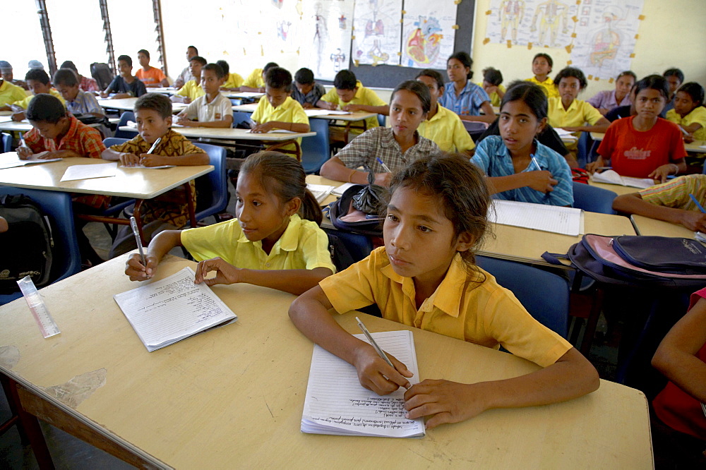 East timor. Classroom primary school at usi takeno, oecussi-ambeno