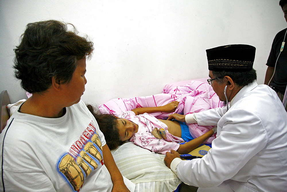 Indonesia the childrens hospital, built by crs, banda aceh, aceh. dr. nurbafri n. yabya, pediatrician. 2 years after the tsunami