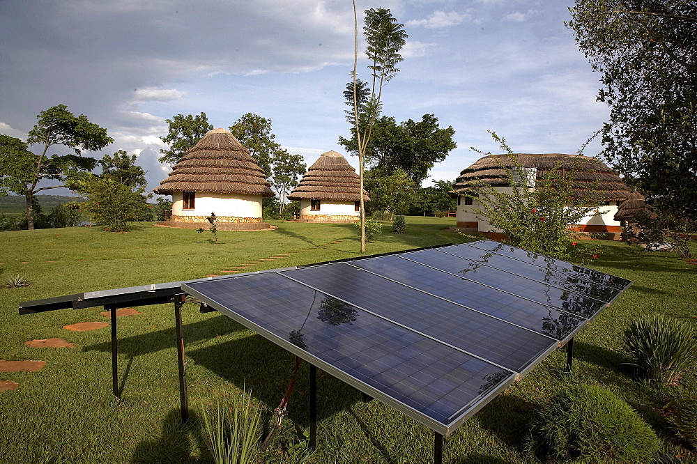 Uganda the haven resort near jinja. solar electric cells