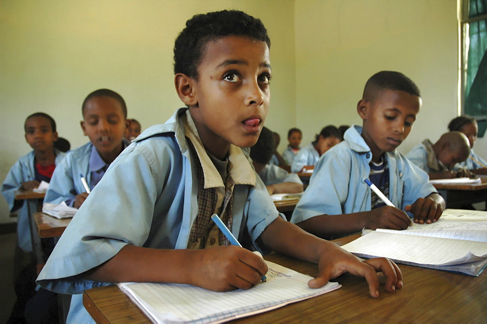 Education, ethiopia. Elementary school at meki