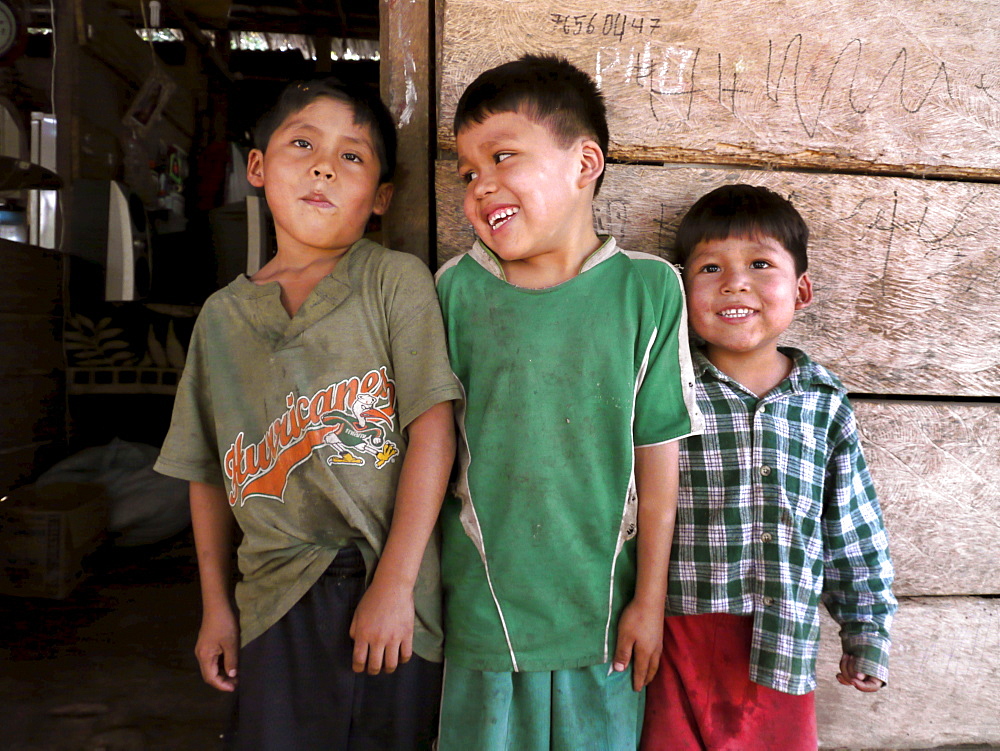 BOLIVIA ECOTOPS projects in Alto Beni. A beneficiary family of Remolinos. Woman's name: Juana Edith Gonzales