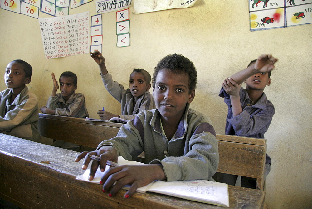 Ethiopia catholic elementary school at adaga, irop, tigray