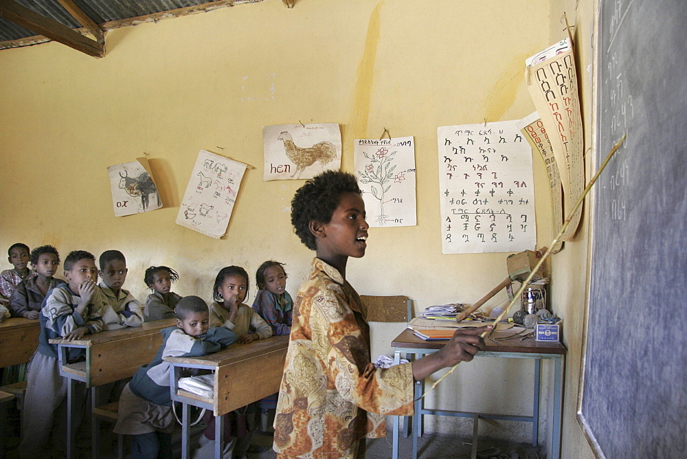 Ethiopia catholic elementary school at wutafa, tigray