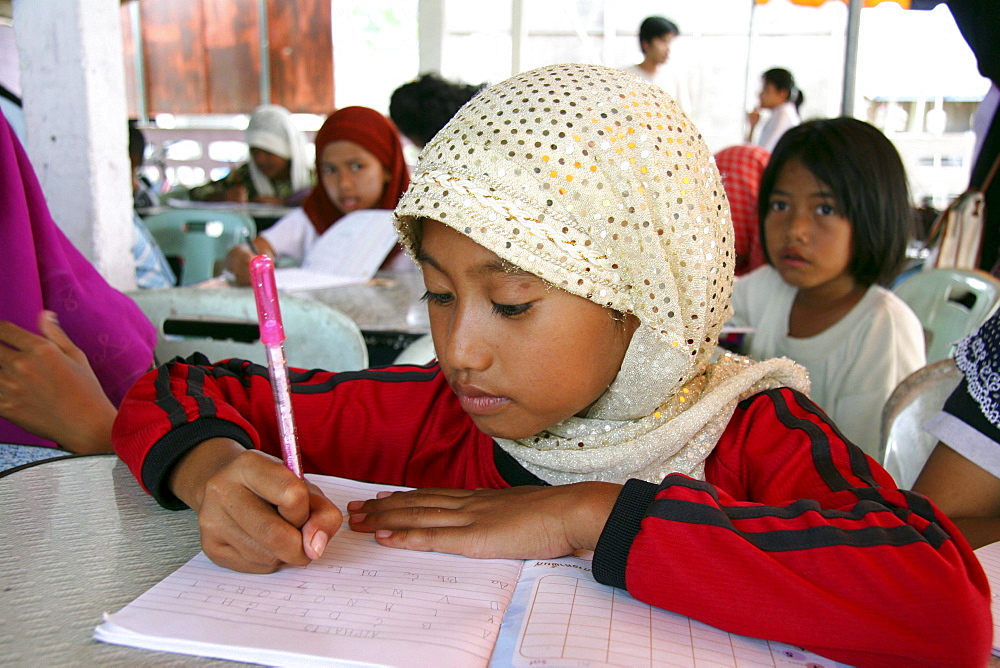 Thailand girl in muslim school, pattani