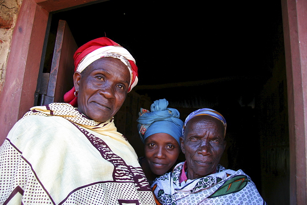 Tanzanian woman of mvango village, same, in the north-east near kilimanjaro