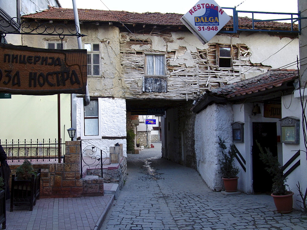 Macedonia (the former yugoslav republic of macedonia, fyrm) the town of ohrid on the shore of lake ohrid