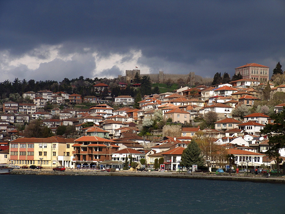 Macedonia (the former yugoslav republic of macedonia, fyrm) the town of ohrid on the shore of lake ohrid