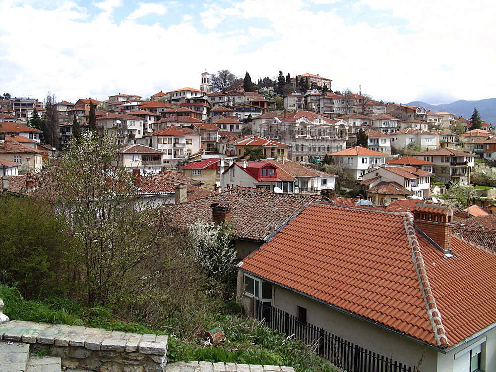 Macedonia (the former yugoslav republic of macedonia, fyrm) the town of ohrid on the shore of lake ohrid