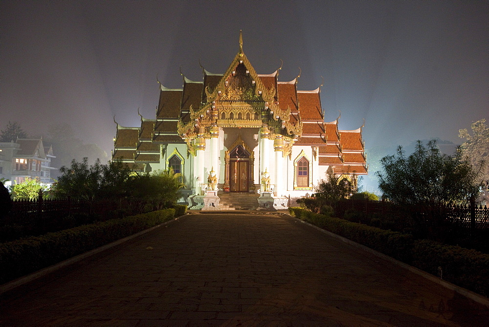 Thai temple on the way to mahabodhi temple. Bodhgaya, india  