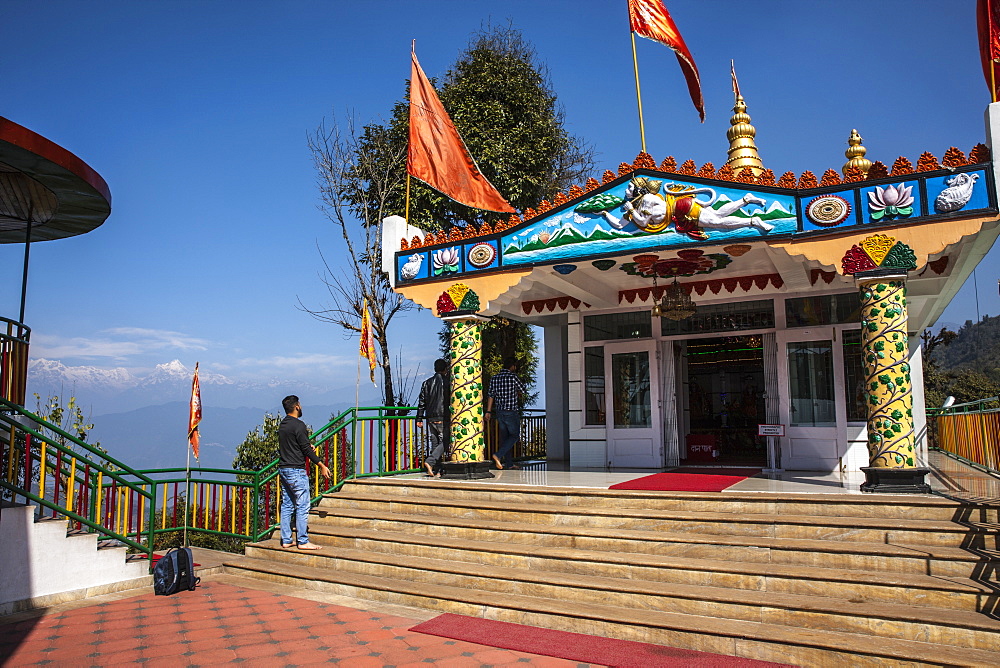 Hanuman Tok, a highly revered and holy temple dedicated to Lord Hanuma (monkey god), located at an altitude of 7200 ft, Sikkim, India, Asia