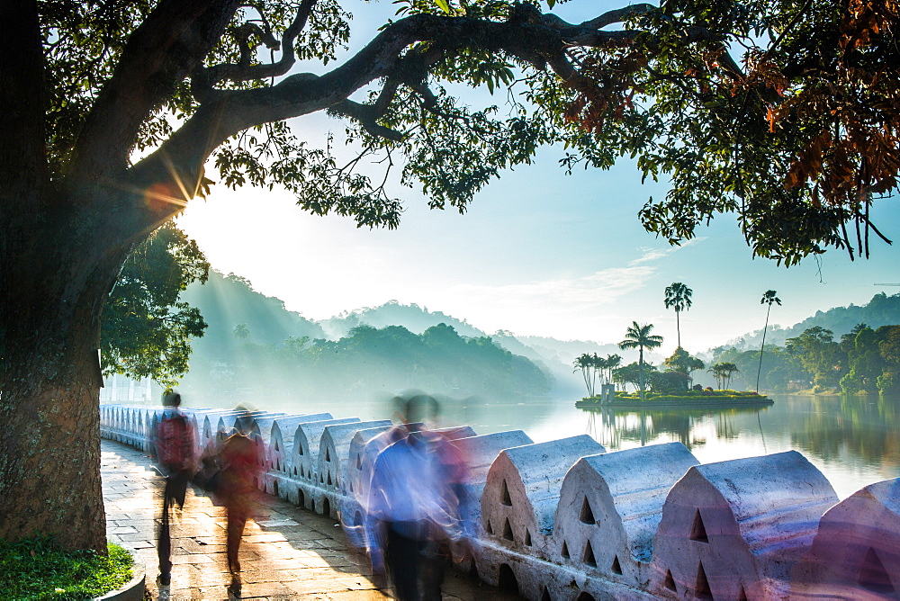 Kandy Lake, Kandy, Sri Lanka, Asia