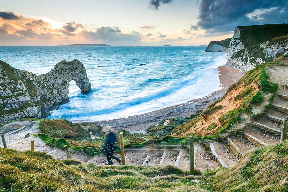 Durdle Door, Jurassic Coast, UNESCO World Heritage Site, Dorset, England, United Kingdom, Europe