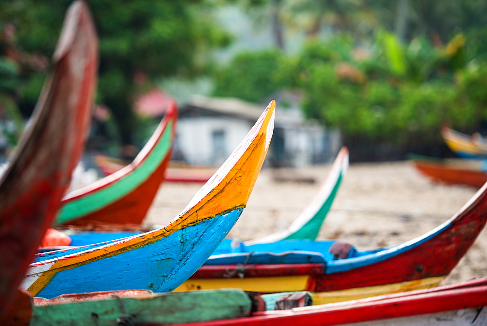 traditional fishing boat in Sungai Pinang, Sumatra, Indonesia, Southeast Asia