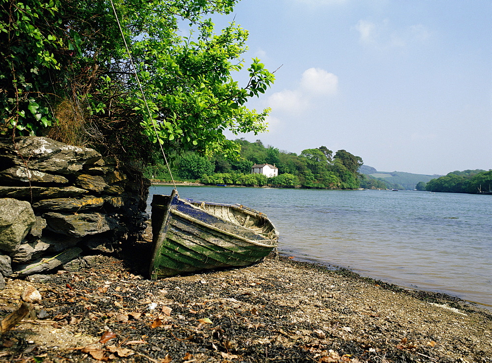 Cowlands and Combe Creeks off River Fal, near Truro, Cornwall, England, United Kingdom, Europe