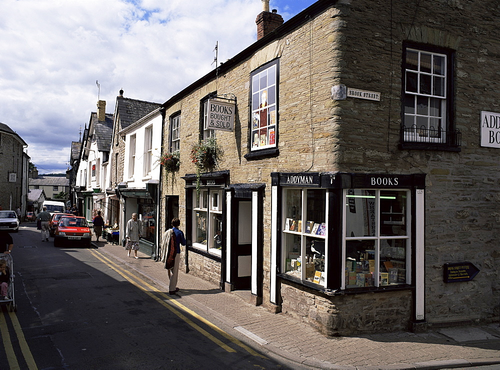 Second-hand bookshop, Hay-on-Wye, Powys, Wales, United Kingdom, Europe