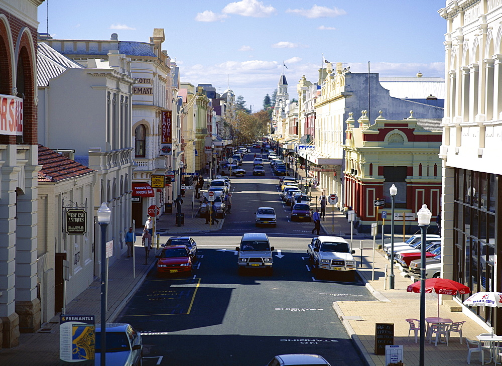 Looking down Main Street towards Town Hall, Fremantle, Western Australia, Australia, Pacific