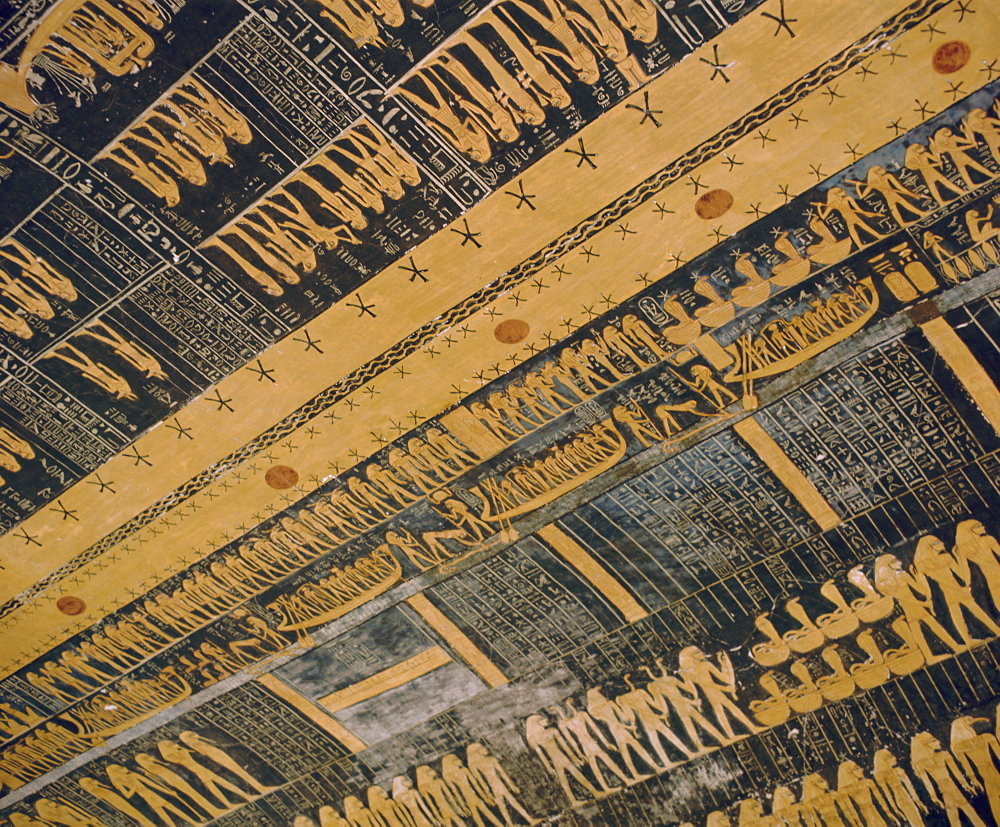 Ramses VI tomb, ceiling, Valley of the Kings, Thebes, Egypt