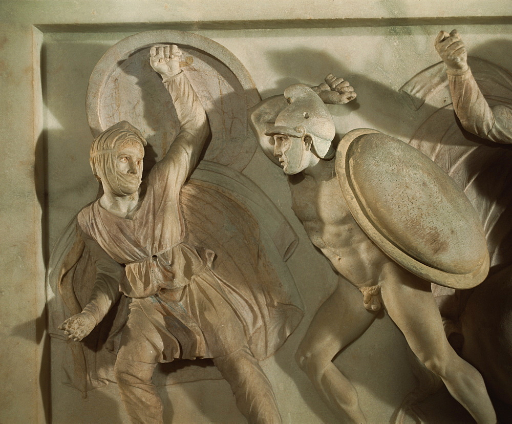 Detail of the Alexander Sarcophagus, Istanbul, Turkey, Europe