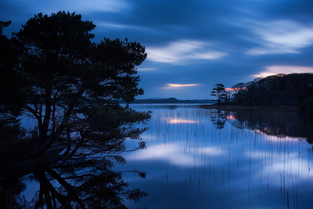 Muckross Lake at dawn, Lakes of Killarney, Killarney National Park, County Kerry, Munster, Republic of Ireland, Europe