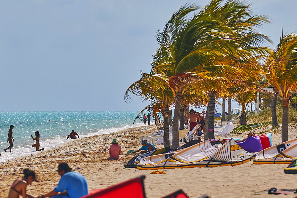 Long Bay Beach, on the south coast of Providenciales, Turks and Caicos, in the Caribbean, West Indies, Central America