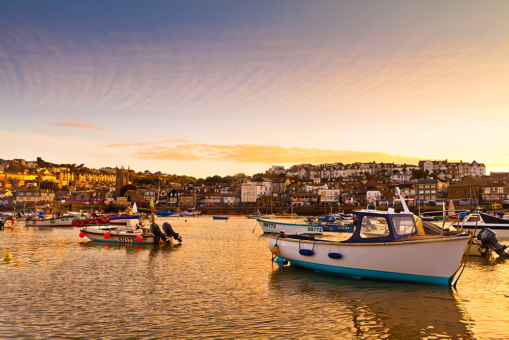 Sunset, St. Ives, Cornwall, England, United Kingdom, Europe