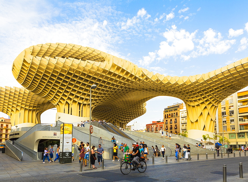 Metropol Parasol designed by the German architect Jurgen Mayer, Seville, Andalucia, Spain, Europe