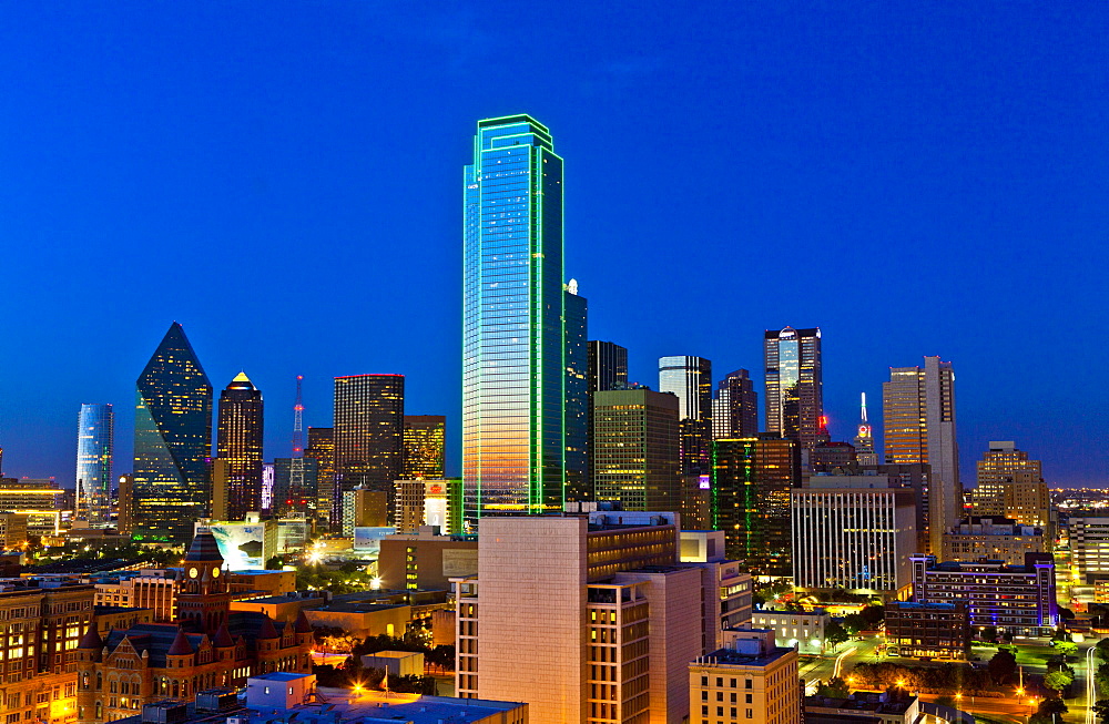 Skyline, Dallas, Texas, United States of America, North America