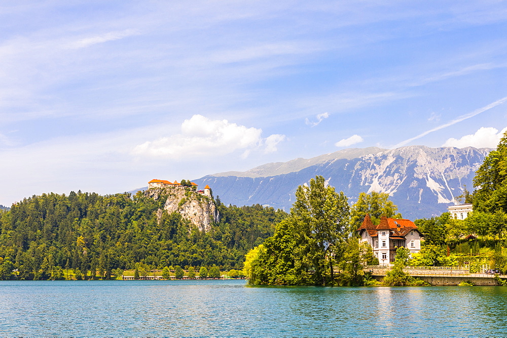 Lake Bled and Bled Castle, Slovenia, Europe